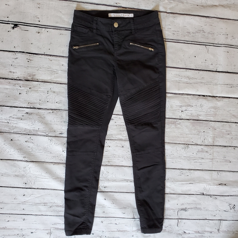 Zipper jeggings